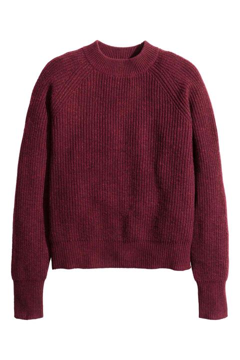 Pullover In Maglia A Coste