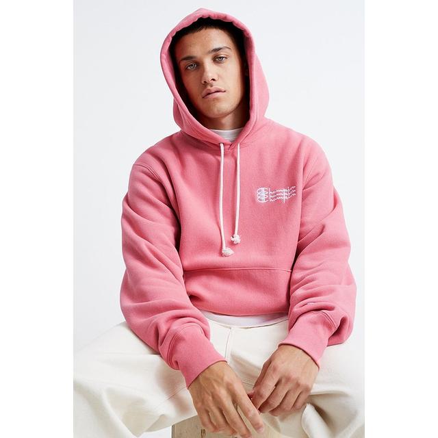 pink champion hoodie urban outfitters