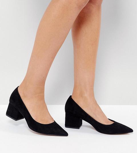 Asos - Simply - Scarpe Con Tacco Medio Largo - Nero