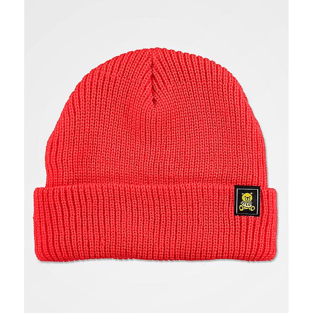Teddy Fresh Ted Logo Red Beanie 