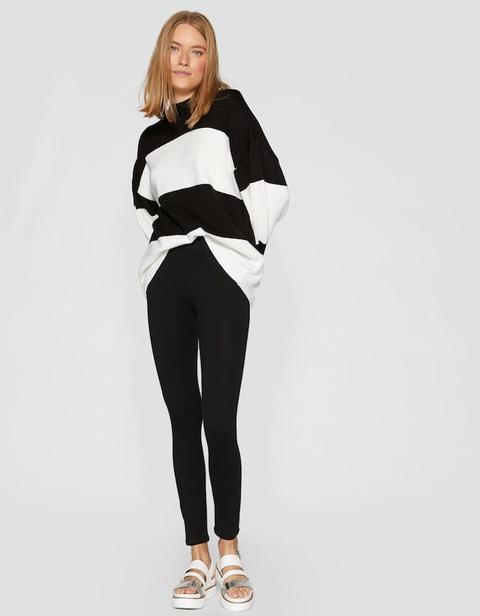 Legging Basico Alla Caviglia Nero