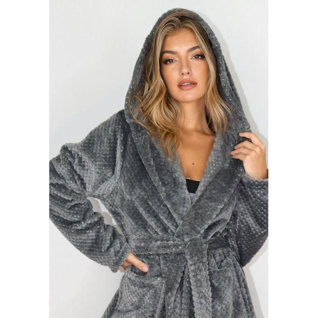 Short grey deals dressing gown