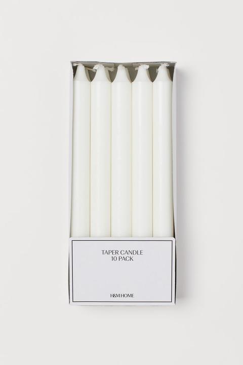 10-pack Candles - White