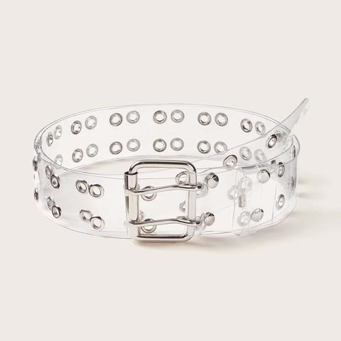 Clear Eyelet Belt