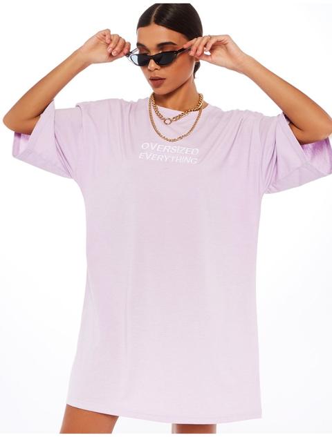 oversized slogan t shirt dress