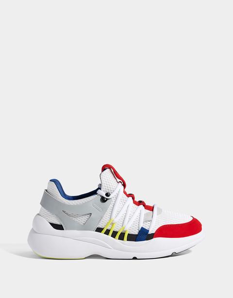 Sneakers Da Uomo Con Elementi Multicolore