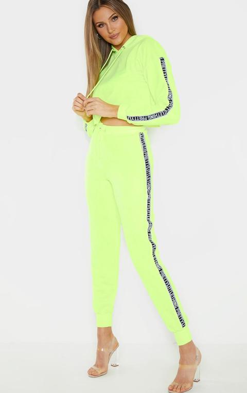 neon lime joggers