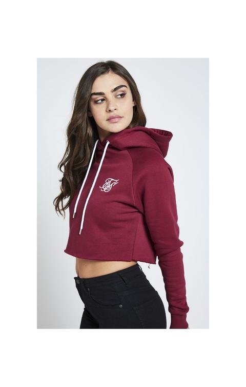 sik silk cropped hoodie