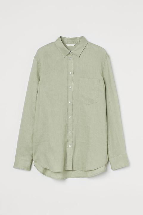 Linen Shirt - Green