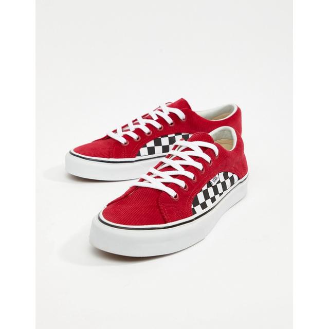 Vans Lampin Cord Trainers In Red 