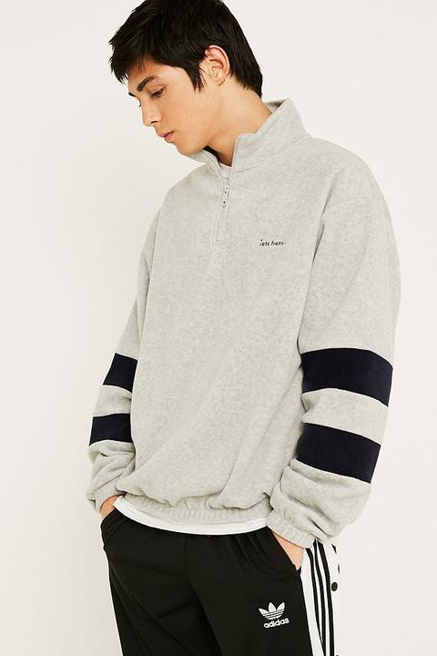 Iets Frans&hellip; Polar Fleece Mock Neck Track Jacket