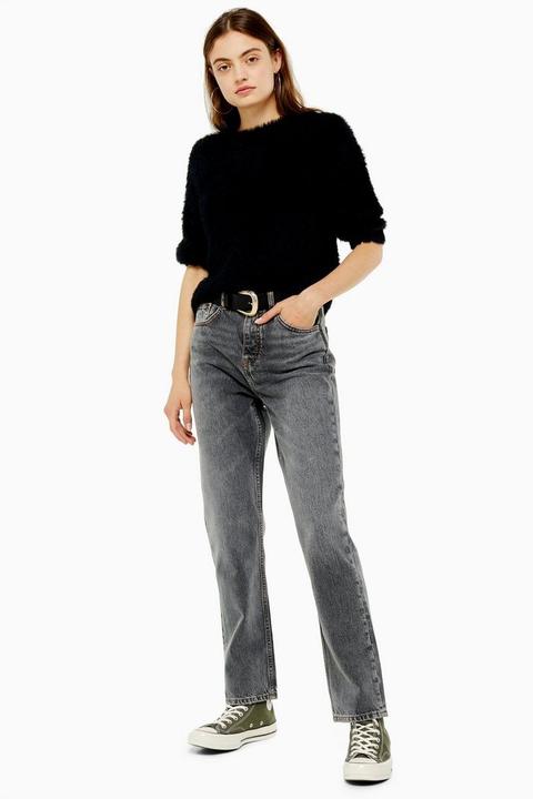 Grey Editor Straight Jeans