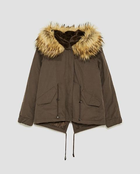 Parka Capucha Textura