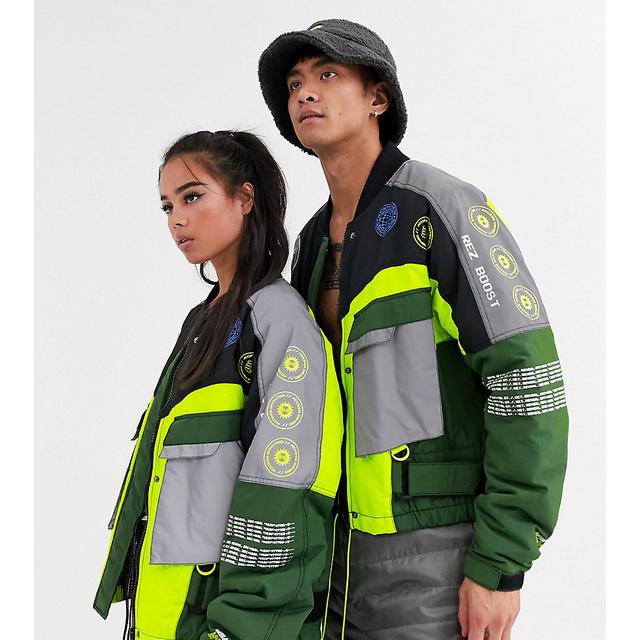 collusion cropped tech jacket