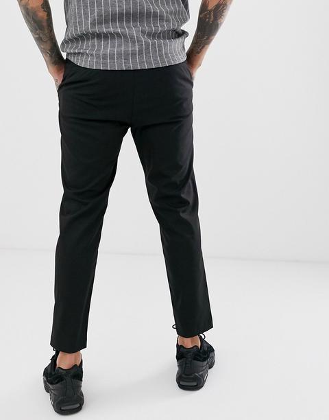 skinny cropped black trousers