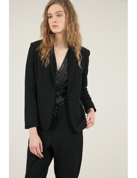 Blazer Col Dentelle