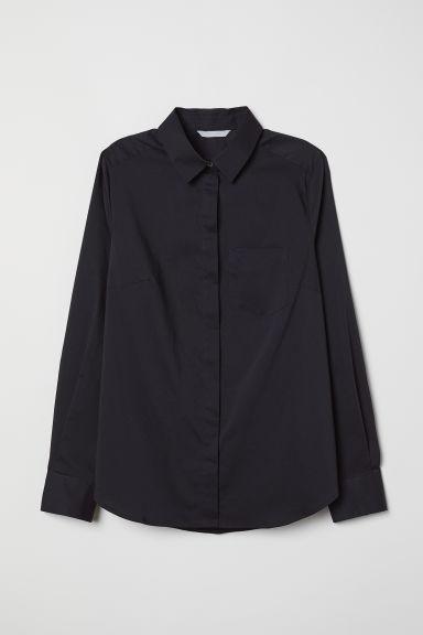 H & M - Chemise Ajustée - Noir