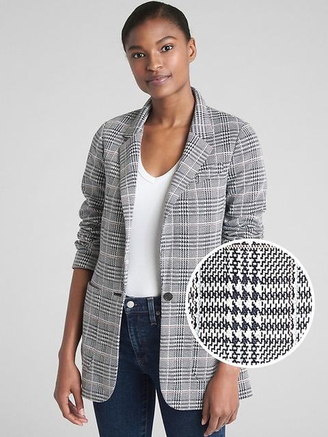 Modern Plaid Blazer