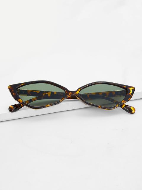 Occhiali Da Sole Con Occhi Di Gatto Dal Design Con Montatura Tartarugata