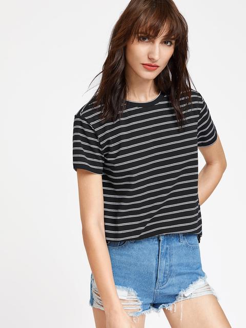 Striped Short Sleeve T-shirt