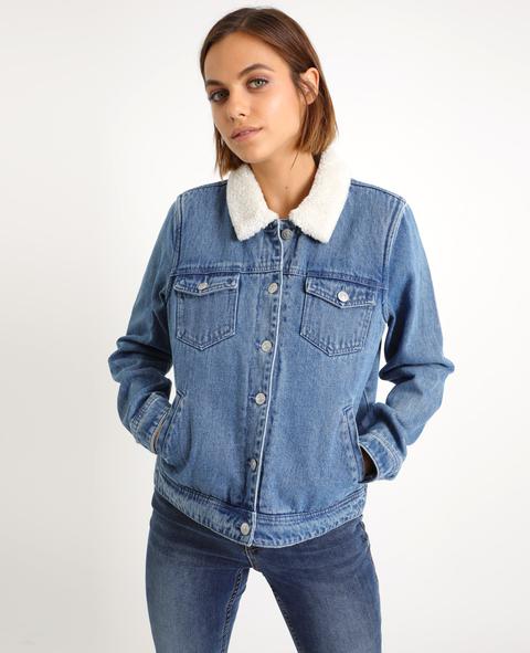 Giacca In Jeans Foderata