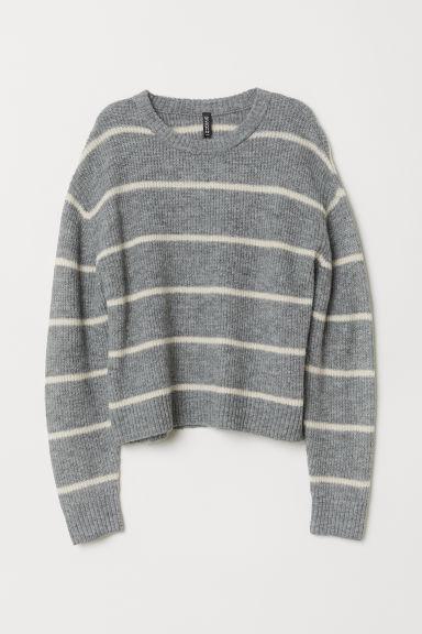 H & M - Jersey De Punto - Gris