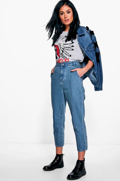 Sophie Seam Front Mom Jeans