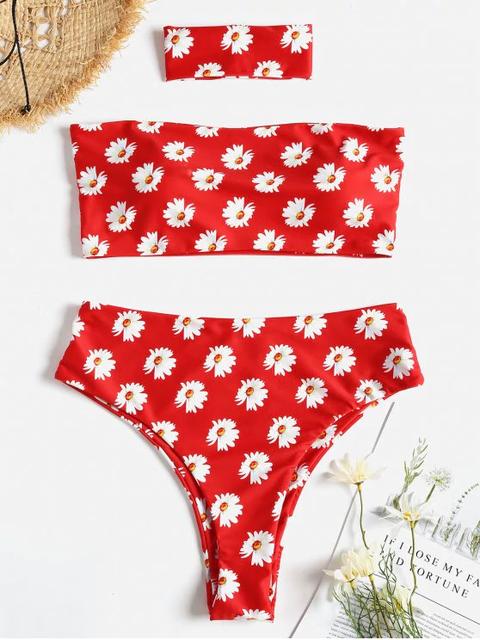 Daisy Choker Bikini De Talle Alto