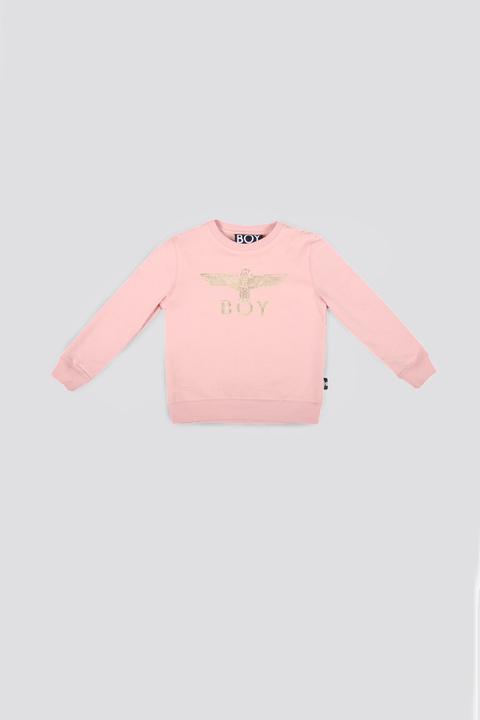 Boy Eagle Sweat Kids - Pink/gold