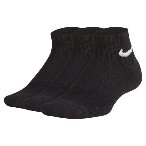 Calze Da Training Nike Performance Cushioned Quarter - Bambini (3 Paia) - Nero