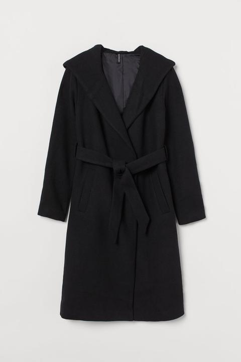 Hooded Coat - Black