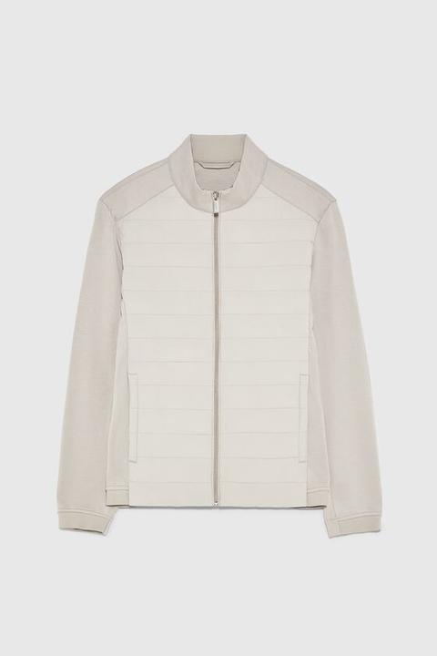 contrast puffer jacket zara