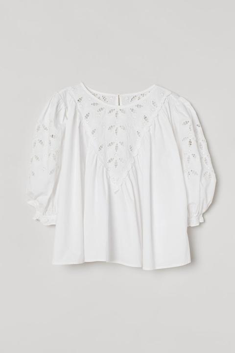 Blusa Bordada - Blanco