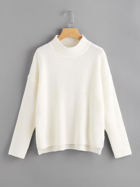 Vented Dip Hem Jumper