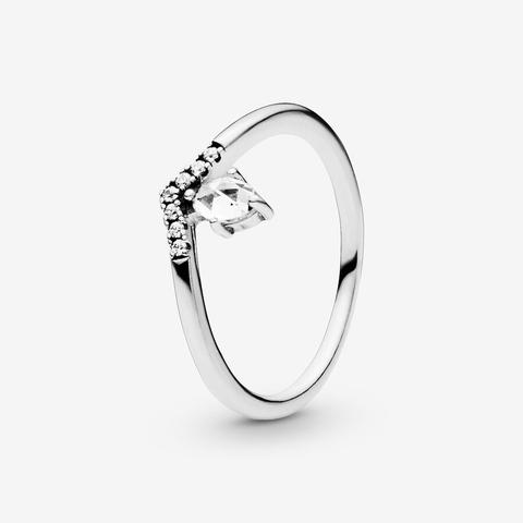 Pandora Anillo En Plata De Primera Ley Deseo Clásico Con Circonitas Cúbicas En Plata De Ley