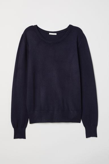 H & M - Pullover In Maglia Fine - Blu