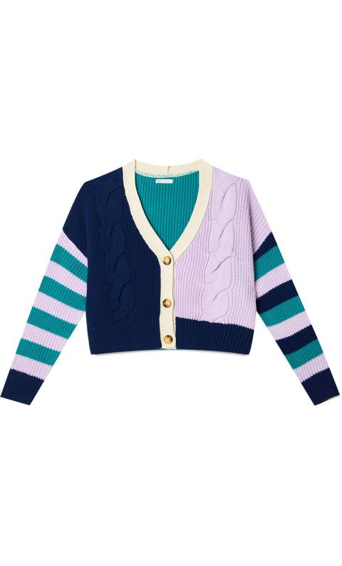 Cardigan Rayas Color Block