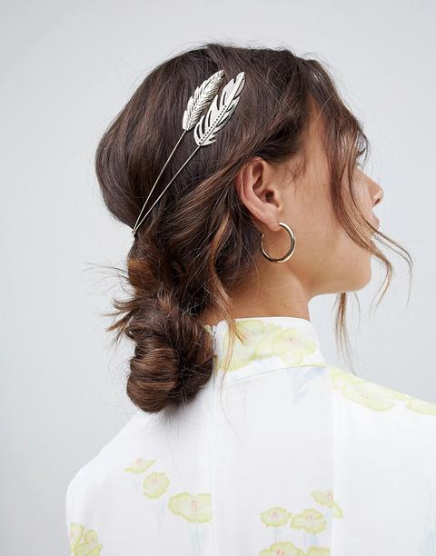 Diadema Traserea Con Detalle De Hoja En Dorado De Asos Design