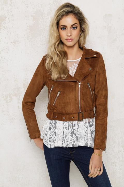 Soft Bikerjacket Camel