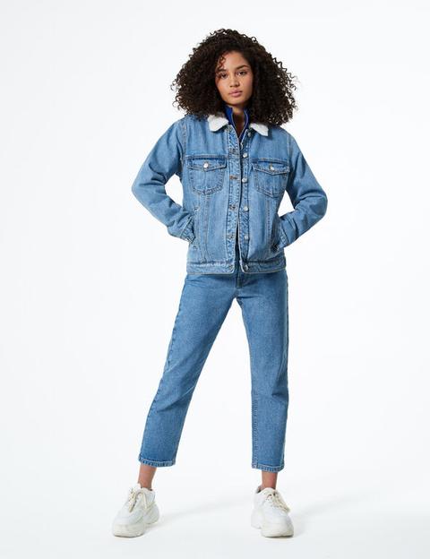 Veste en jean molletonné Clearance