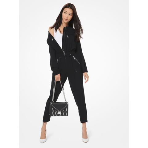 Mk Cady Utility Jumpsuit - Black - Michael Kors