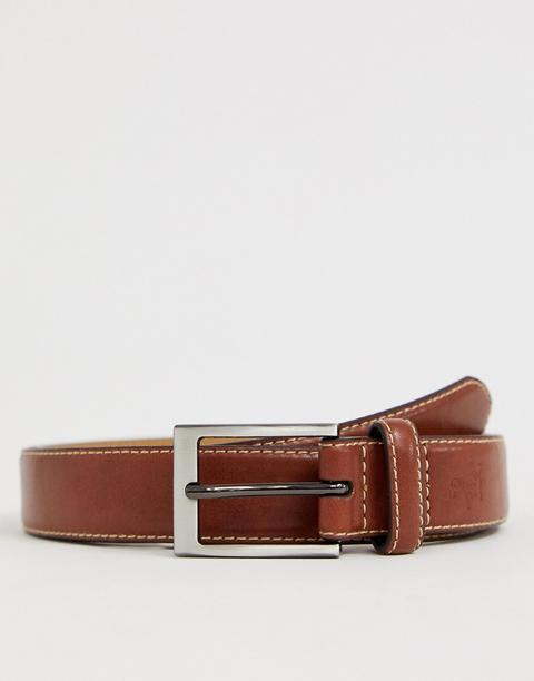 Cinturón De Cuero De Vestir Marrón De Original Penguin