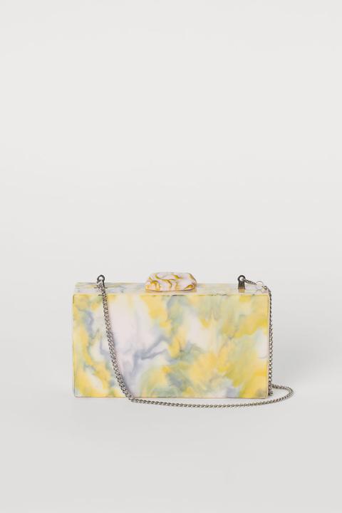 H & M - Clutch Marmorizzata - Giallo