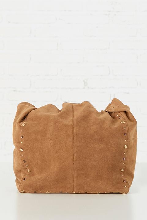 Bolso Shopper Serraje Tachas