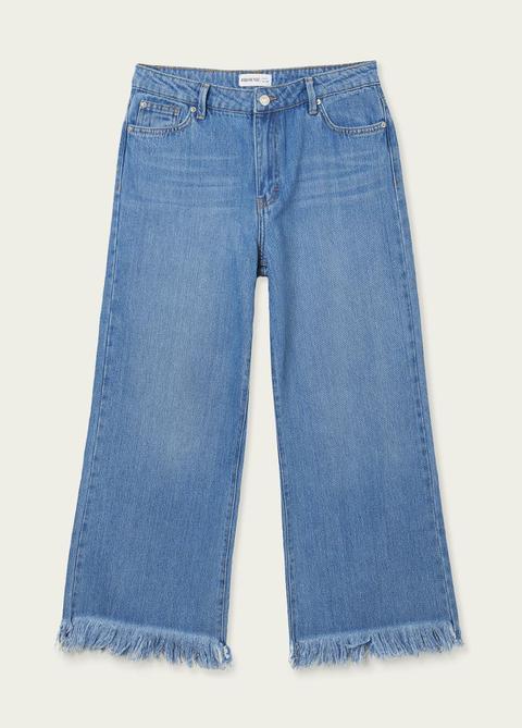 Tejano Shasha Culotte Bajo Desflecado