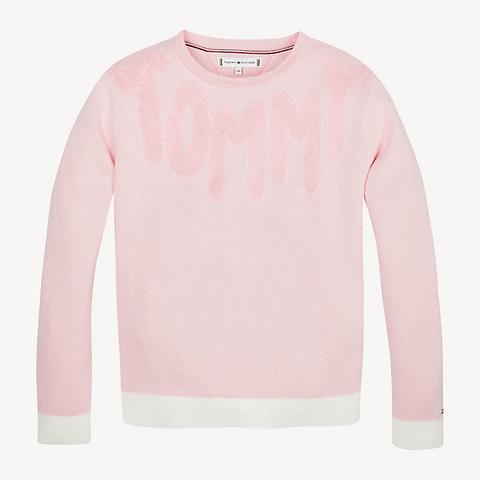 pink tommy hilfiger jumper