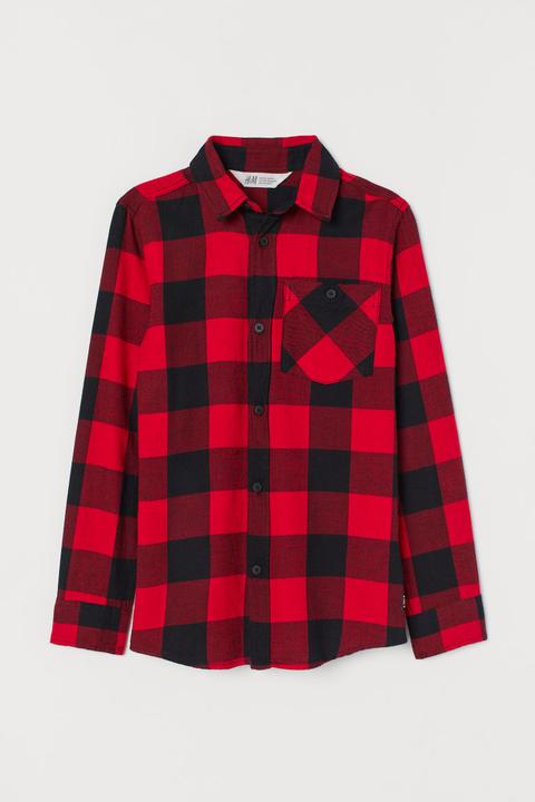 H & M - Camicia In Flanella - Rosso