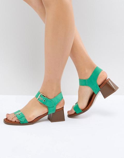 Sandalias De Tacón Cuadrado De River Island