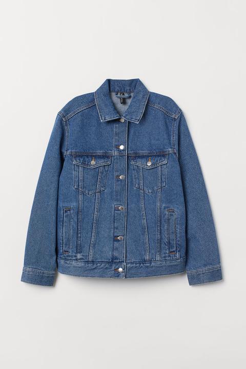 H & M - Veste En Jean - Bleu