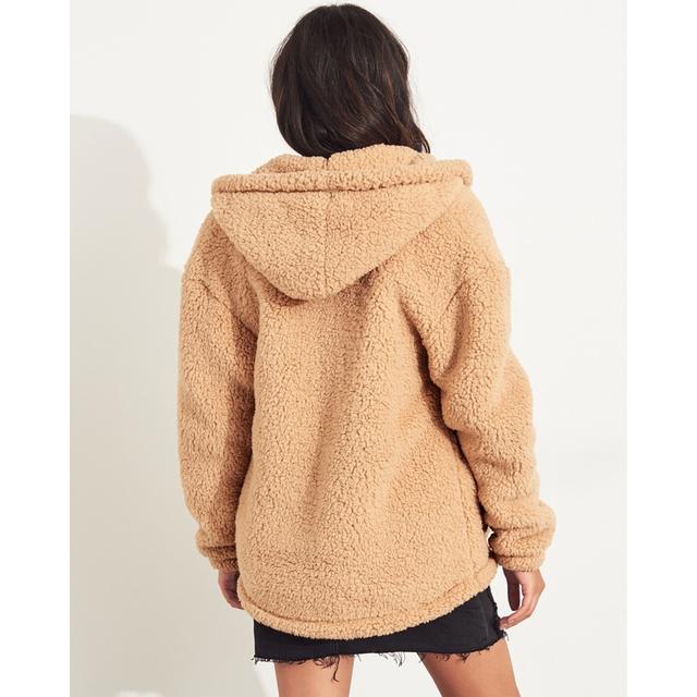 hollister sherpa hoodie